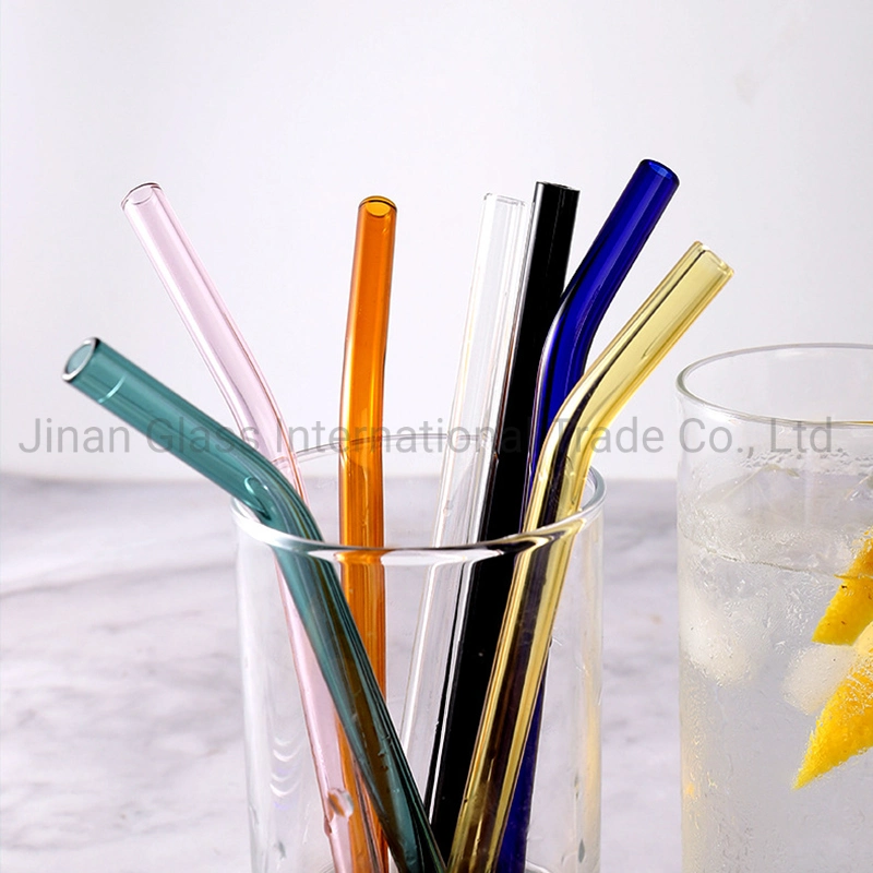 Transparent Glass Straw Color Heat Resistant High Temperature Straw