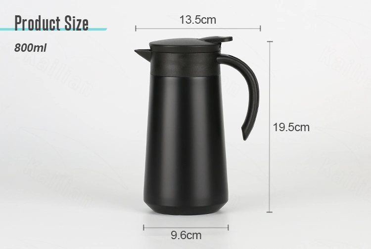 Popular Wholesale Sealing and Leak Proof Vacuum Thermos Coffee Pot Stainless Steel Thermal Coffee Carafe with Handle