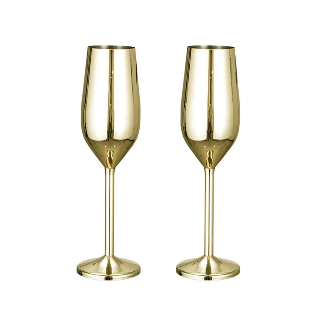 Stainless Steel Unbreakable Stemmed Copper Drinkware Wine Cup