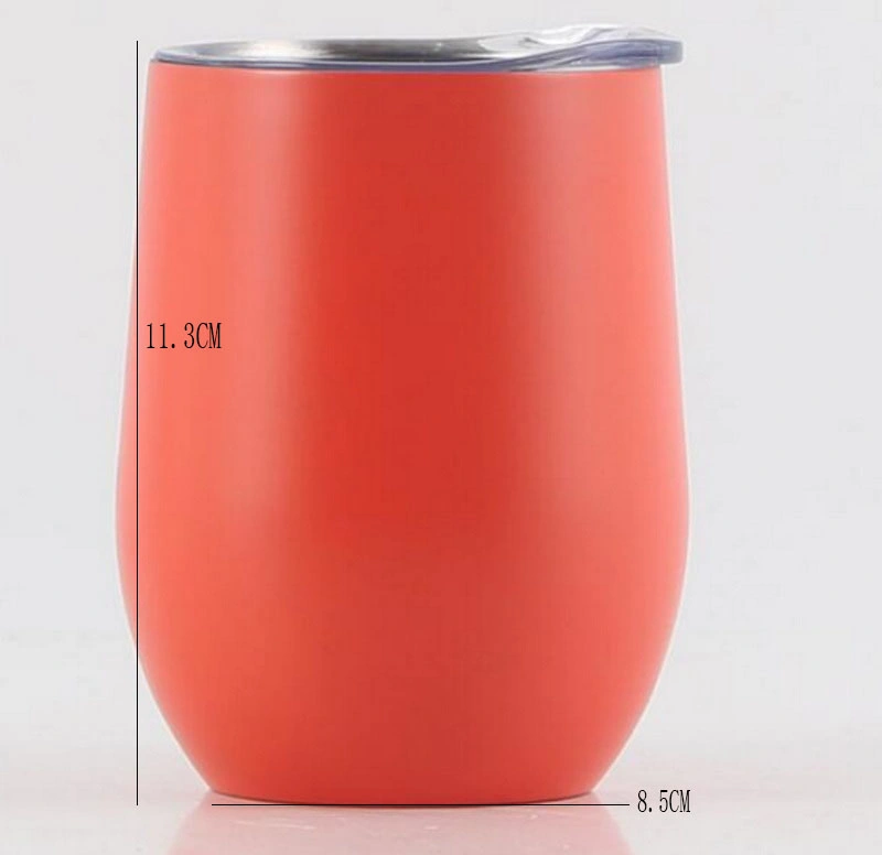 Creative Portable Stainless Steel Wine Flask Cup Custom Insulated Coffee Vacuum Thermal Cups Egg Tumbler