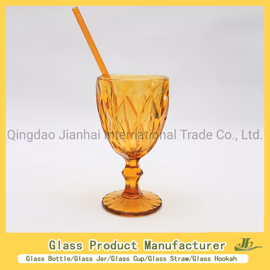 Produttore di cannucce di vetro curvo per bevande piegate trasparenti colorate riutilizzabili ad alta borosilicato da 200 * 8 mm